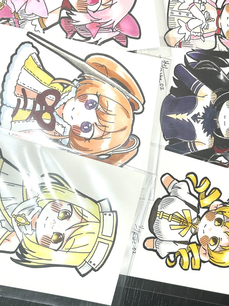 【まどマギ】ドローイングイラスト原画 パターンα(全6種)