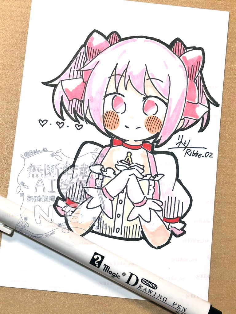 【まどマギ】ドローイングイラスト原画 パターンα(全6種)
