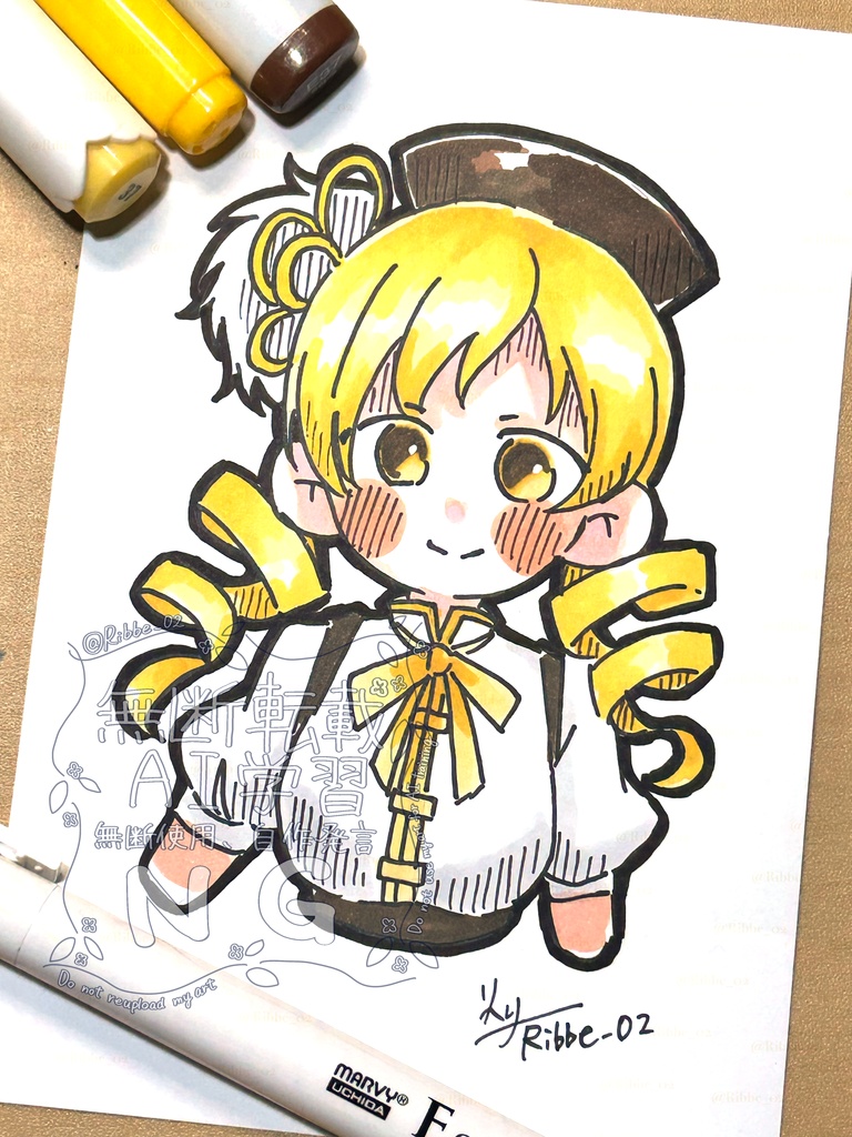 【まどマギ】ドローイングイラスト原画 パターンα(全6種)