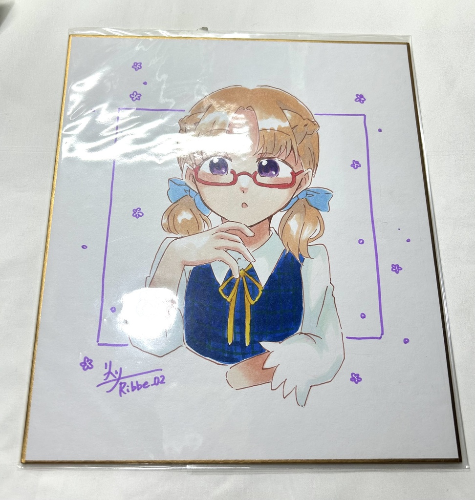 【マギレコ】中色紙原画イラスト　柊ねむ（3周年衣装）