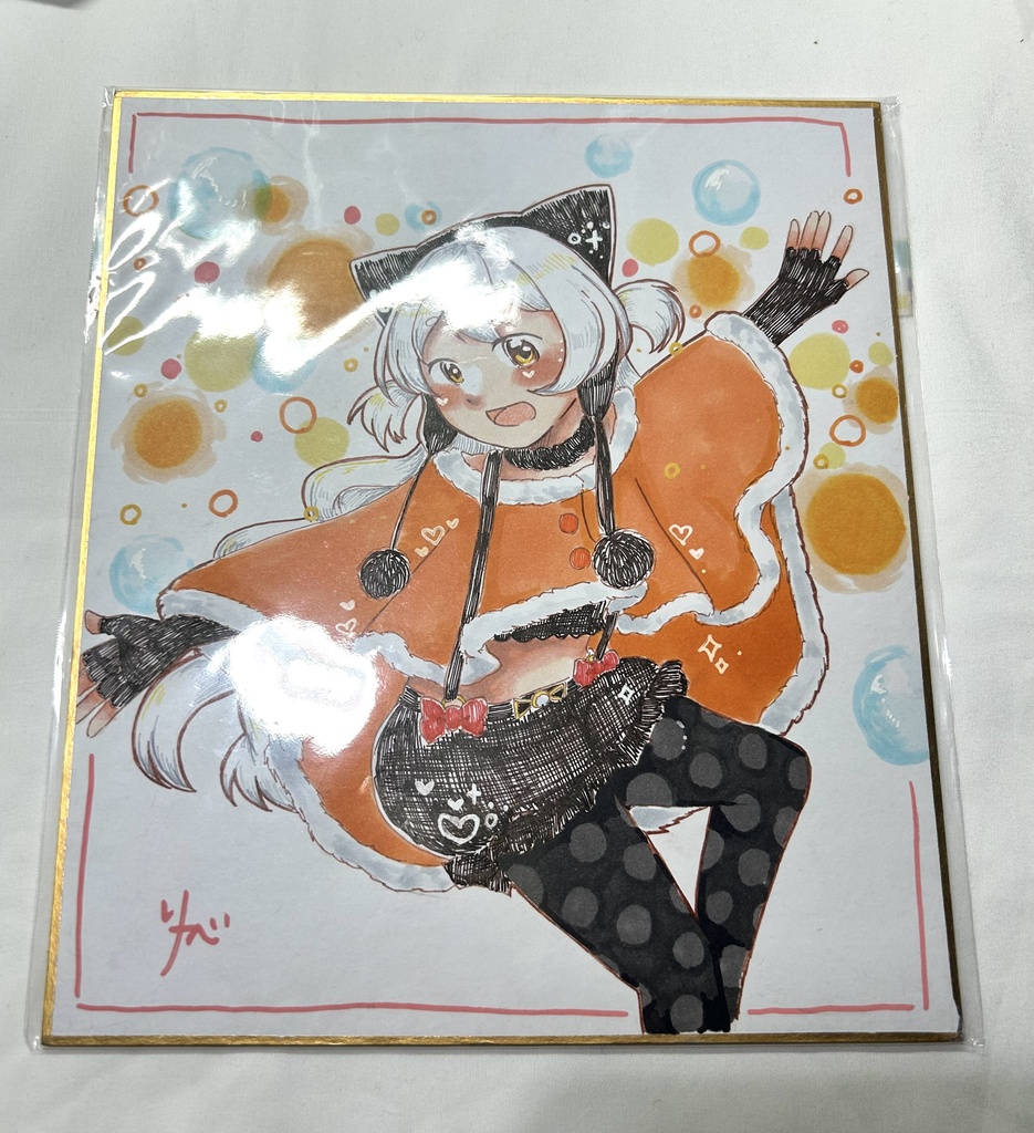 【まどマギ】中色紙原画イラスト　百江なぎさ（魔法少女衣装）