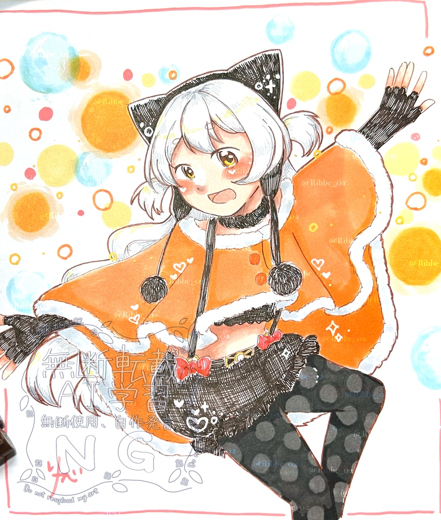 【まどマギ】中色紙原画イラスト 百江なぎさ(魔法少女衣装)
