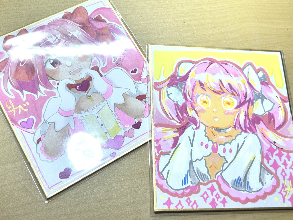 【まどマギ】小色紙原画イラスト　鹿目まどか、アルティメットまどか