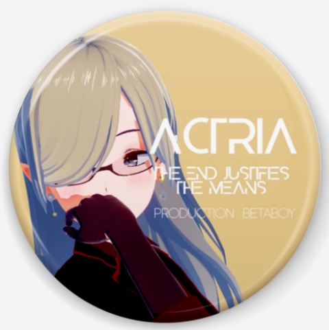 Vカツオリジナル缶バッジ ACTRIA