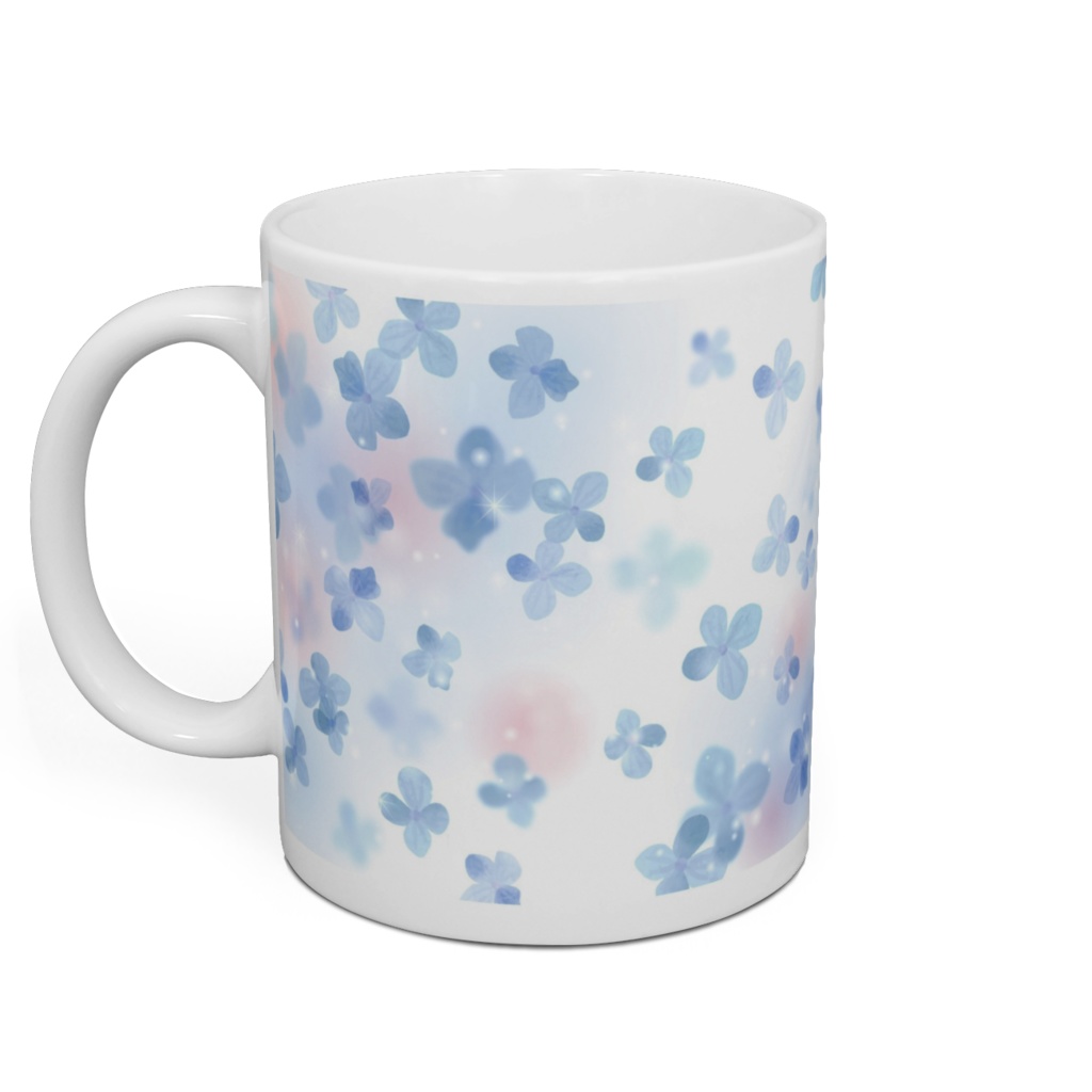 マグカップ【紫陽花シャワー】
