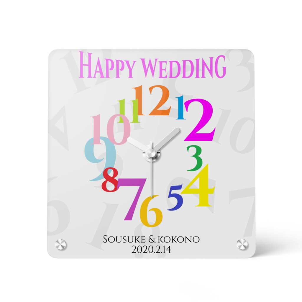 結婚祝い 名入れオーダーメイド時計 文字のみ Lemon S Shop Booth