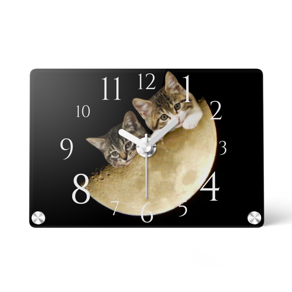 猫の置き時計