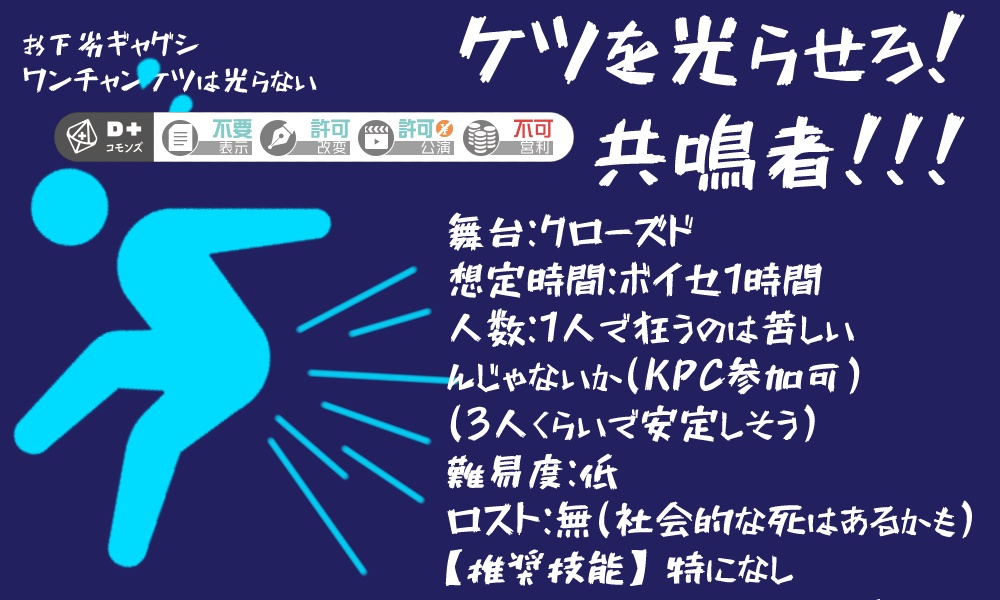 【エモクロアTRPG】ケツを光らせろ! 共鳴者!!!【シナリオ無料、有料部屋おすそ分け】