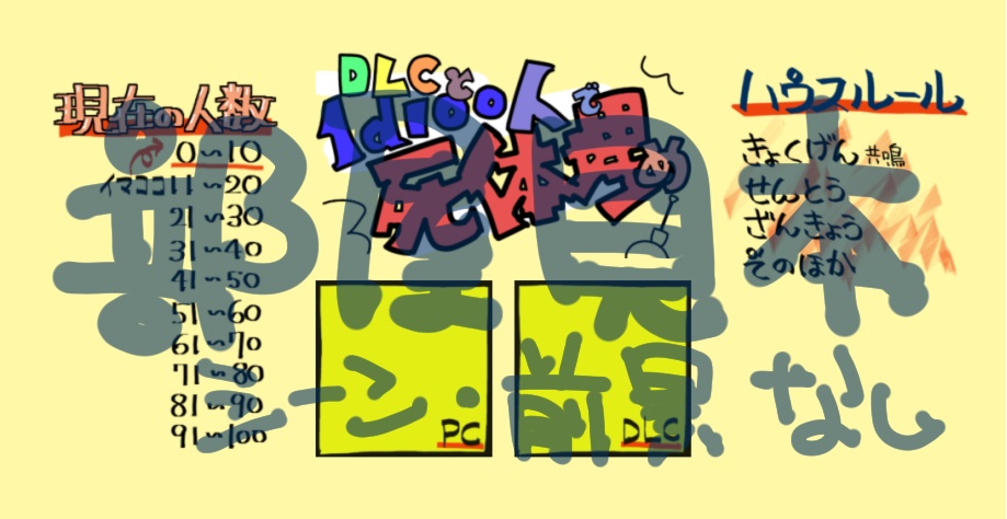 【エモクロアTRPG】DLCと1d100人で死体埋め【シナリオ無料、有料部屋おすそ分け】