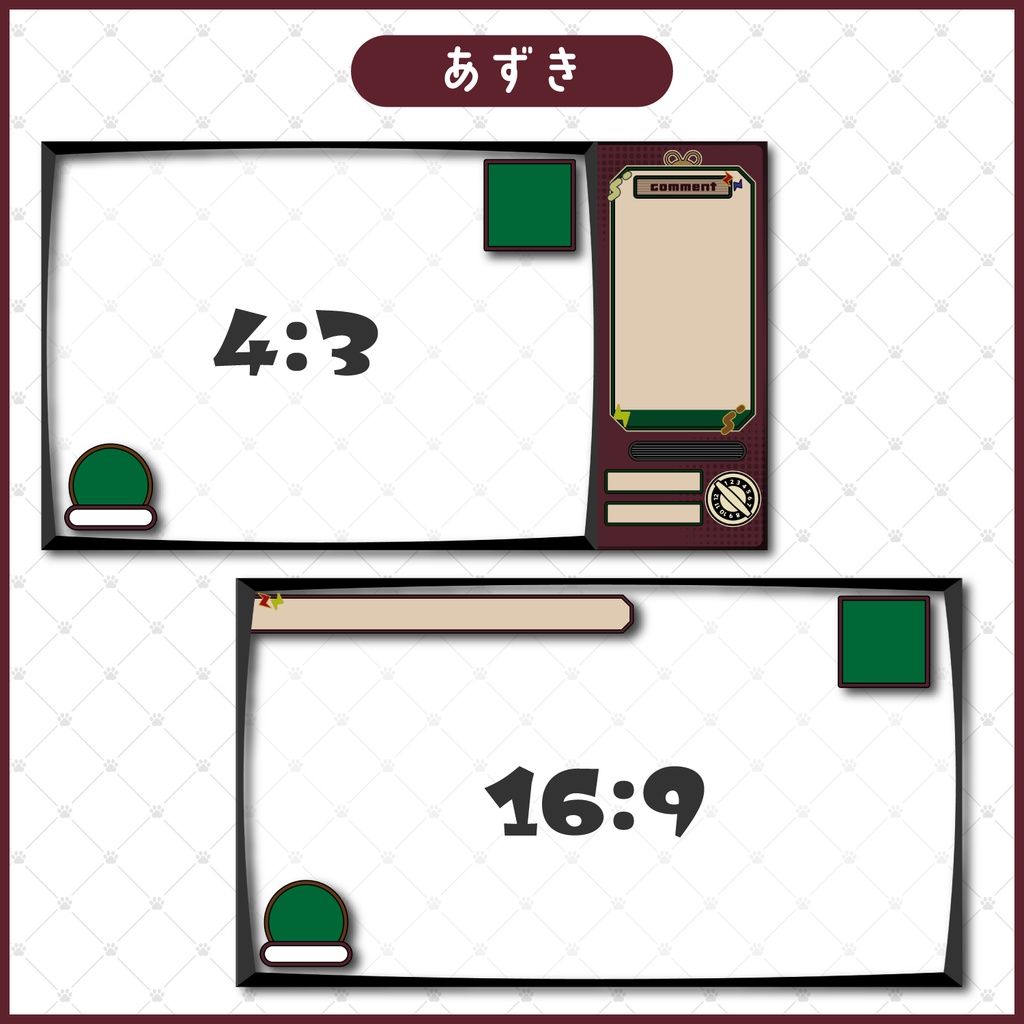 【無料あり】テレビ番組風📺配信画面(全6色)【Vtuber/配信者向け】