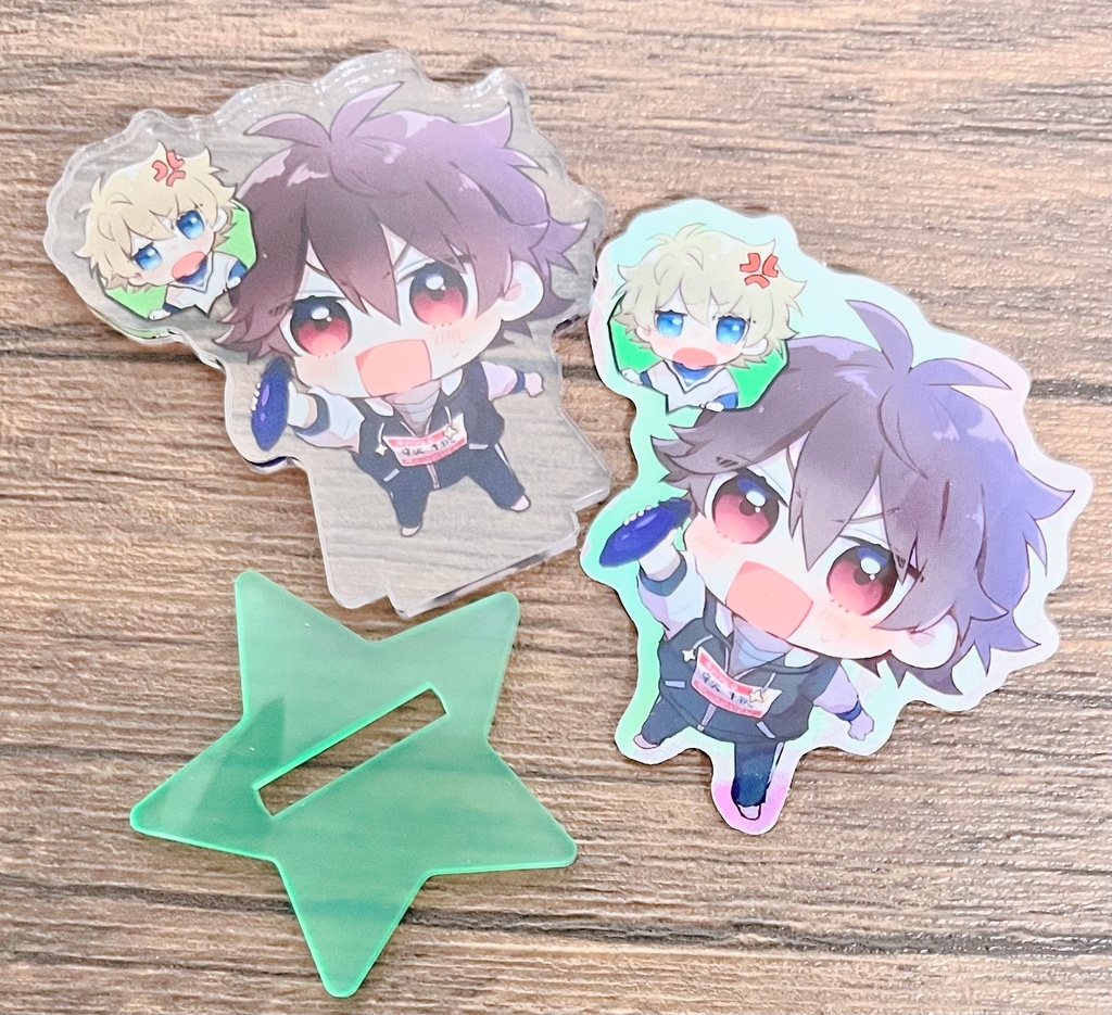 みどちあアクスタ&ステッカーセット