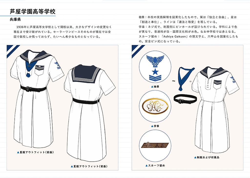 女子学校制服ディティール詳説 Vol.03