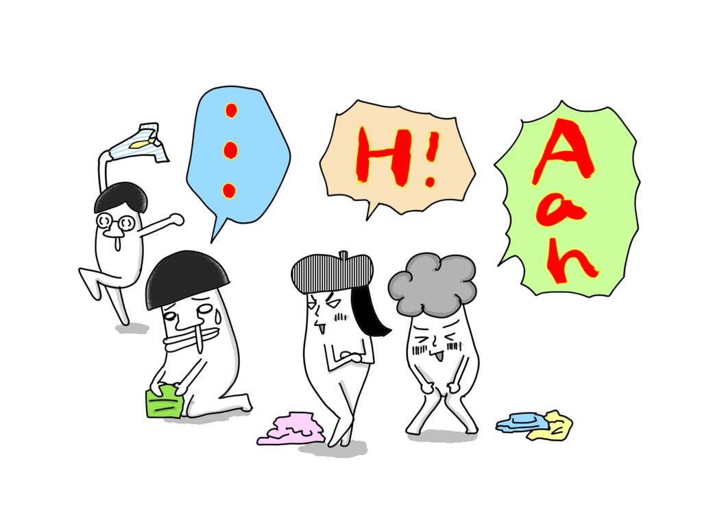 「エリンギくん」ステッカー【着替え中】