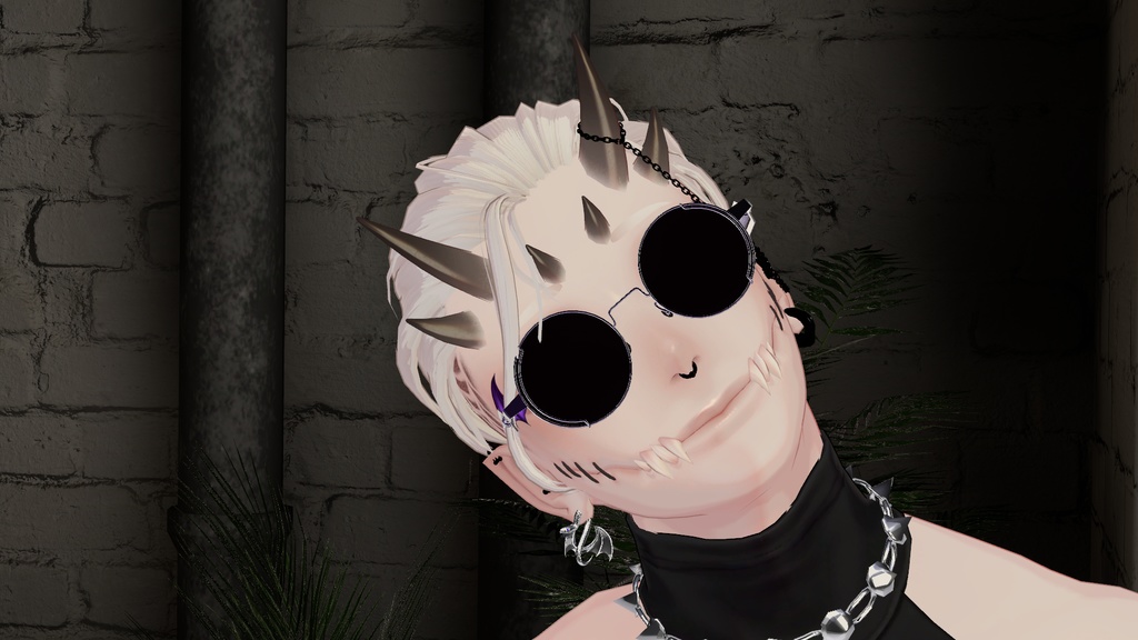 【VRC想定】蛇竜ピアス(Snake Dragon Earring)