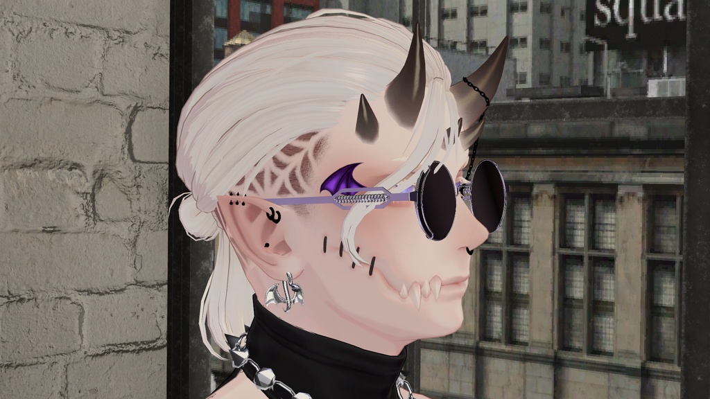 【VRC想定】蛇竜ピアス(Snake Dragon Earring)