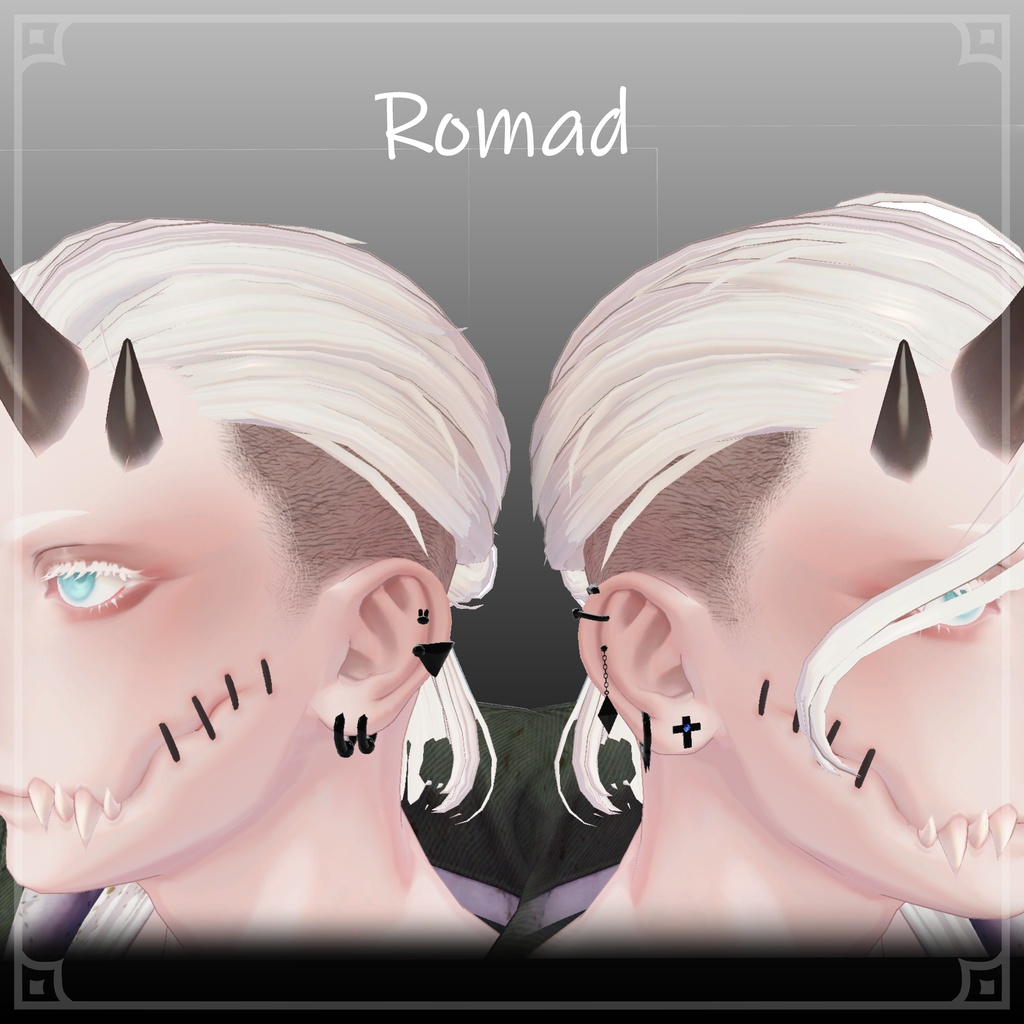 【4アバター対応】シンプルピアスセット