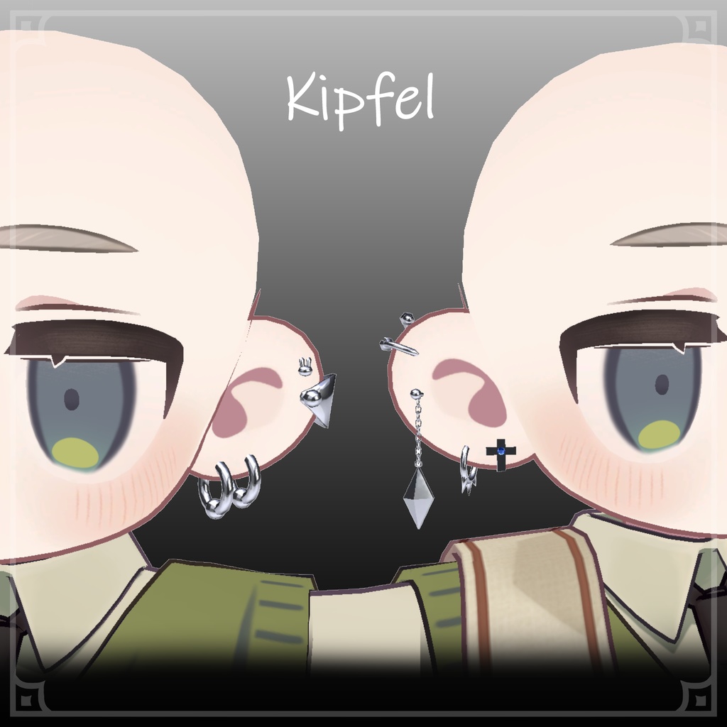 【4アバター対応】シンプルピアスセット