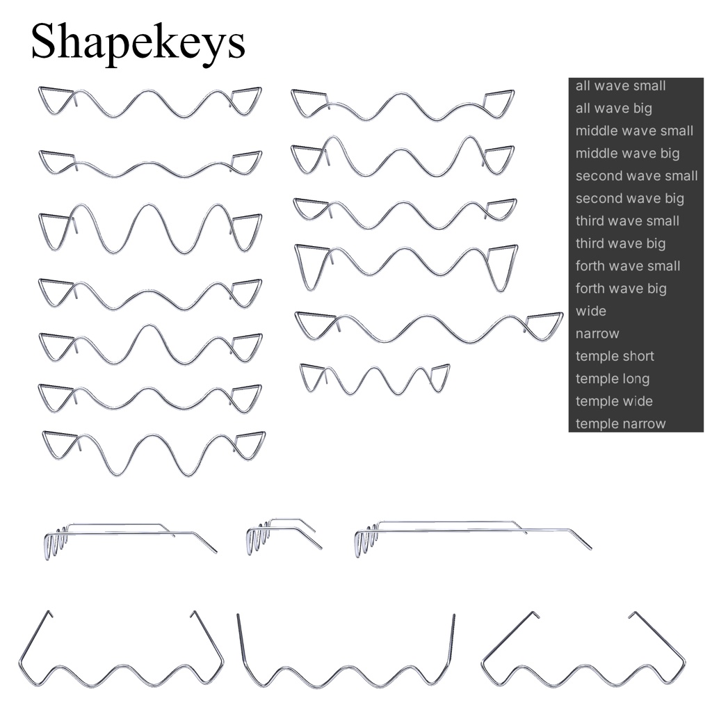 【VRC想定】ワイヤーグラスセット