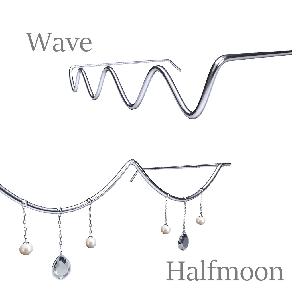 【VRC想定】ワイヤーグラスセット