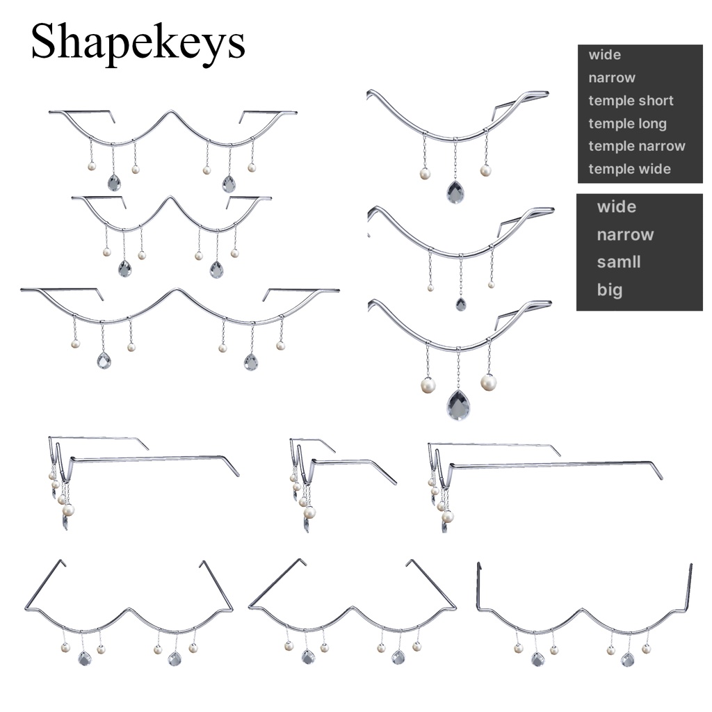【VRC想定】ワイヤーグラスセット