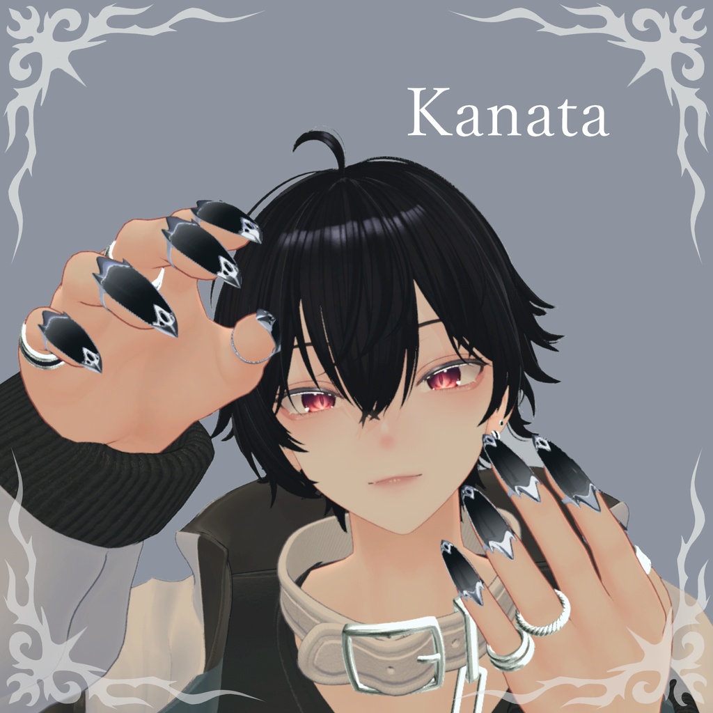 【100フォロワー突破記念】Black Nail Ring
