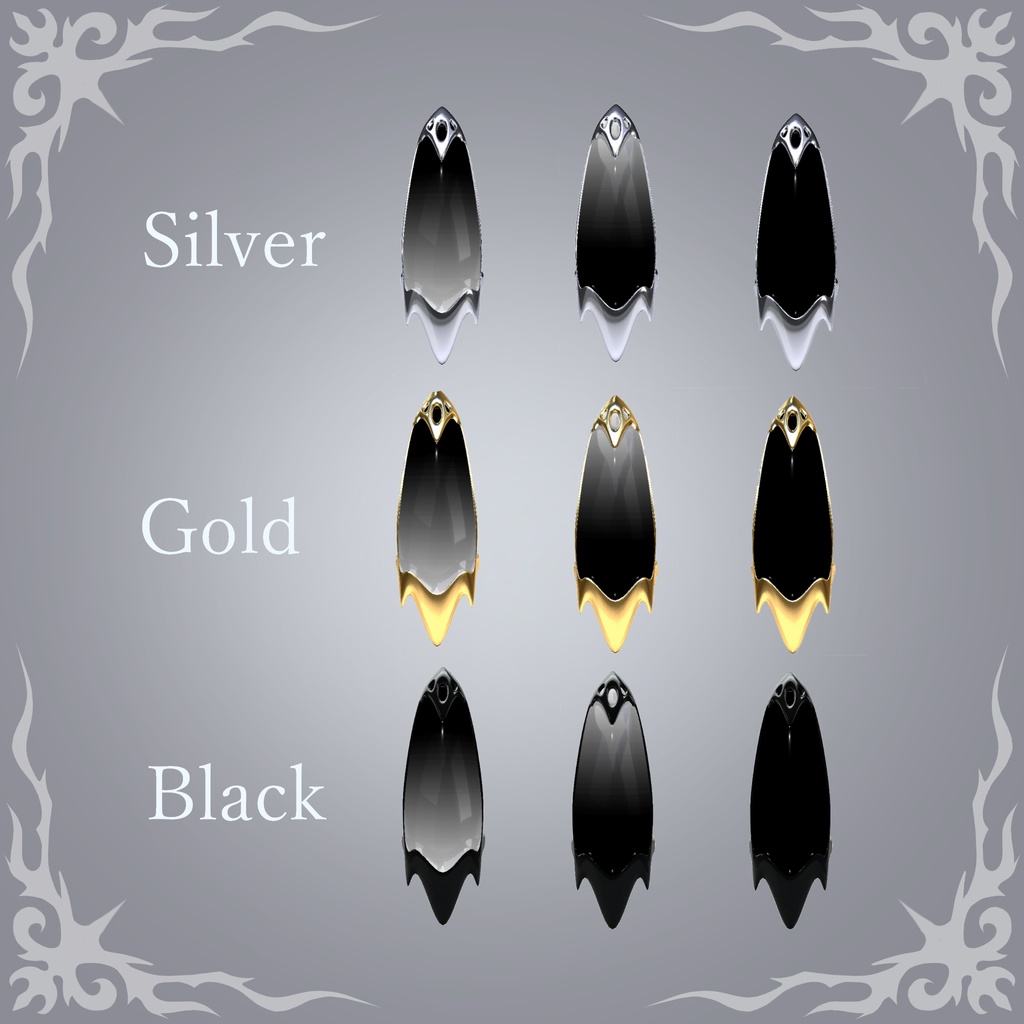 【100フォロワー突破記念】Black Nail Ring