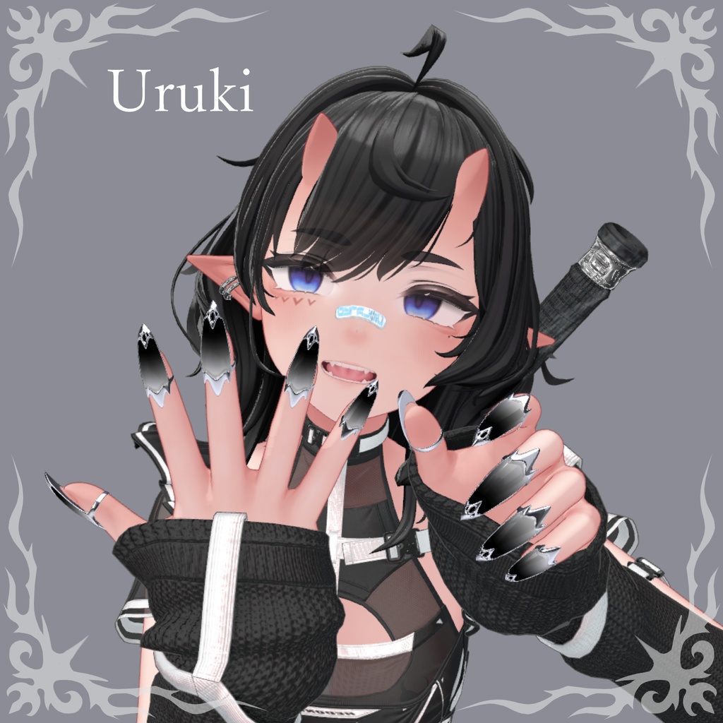 【100フォロワー突破記念】Black Nail Ring