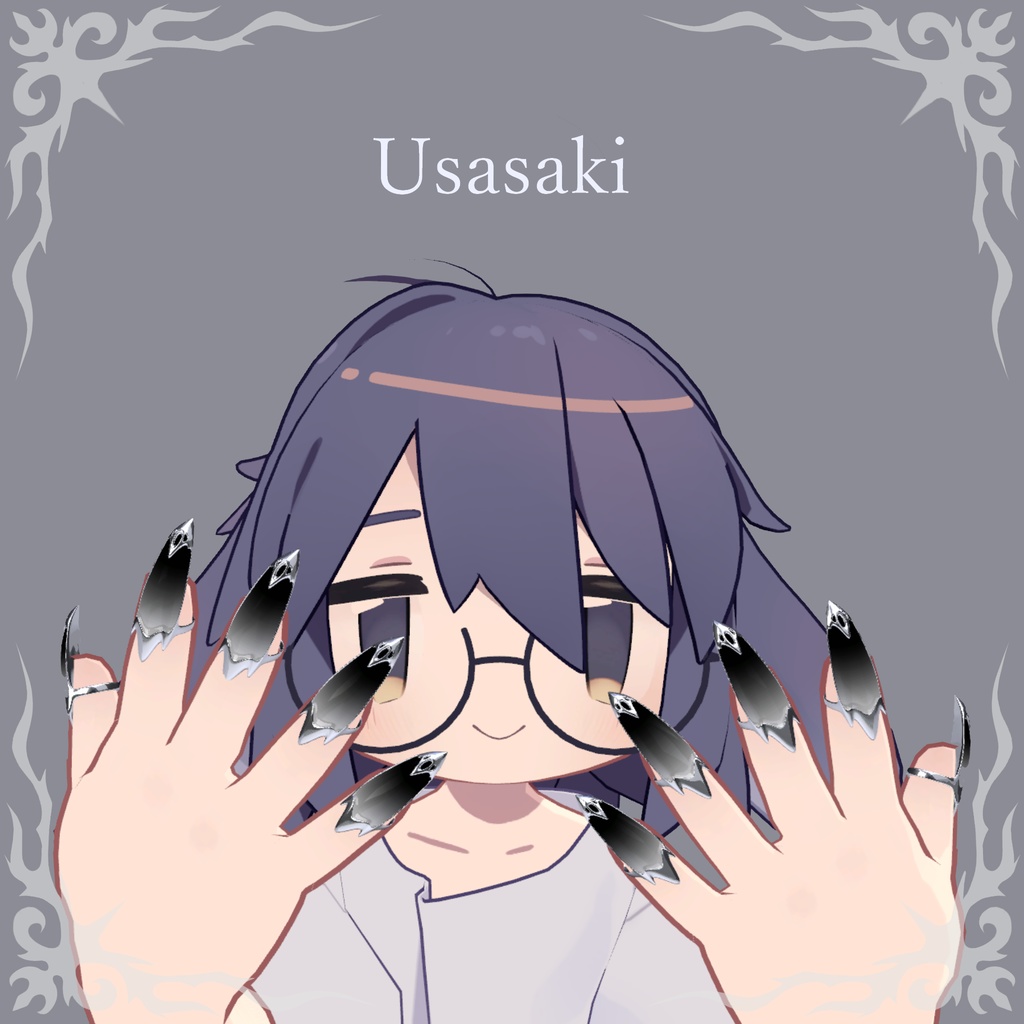 【100フォロワー突破記念】Black Nail Ring