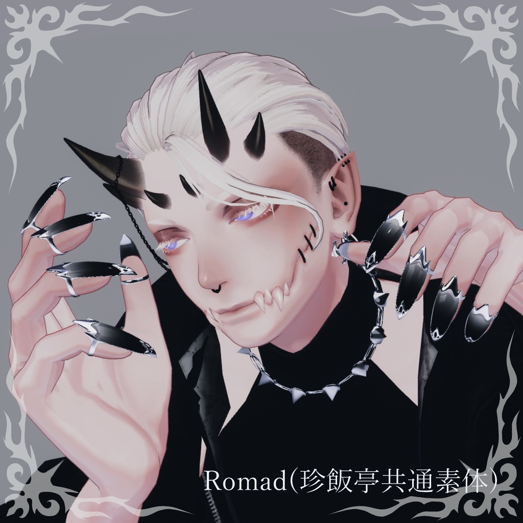 【100フォロワー突破記念】Black Nail Ring