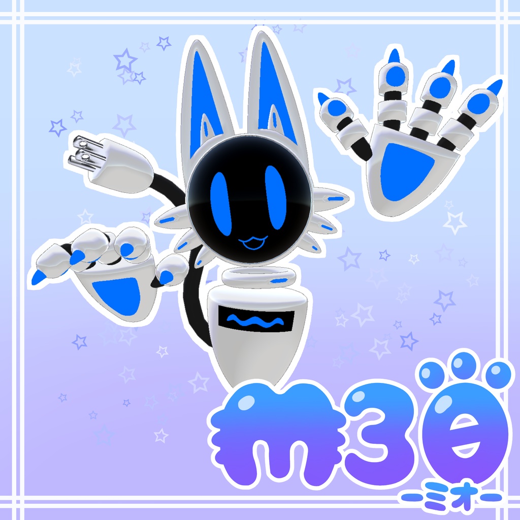 ★発売記念セール中!11月30日まで★オリジナル3Dモデル【Nyandroid-M30(ミオ)】