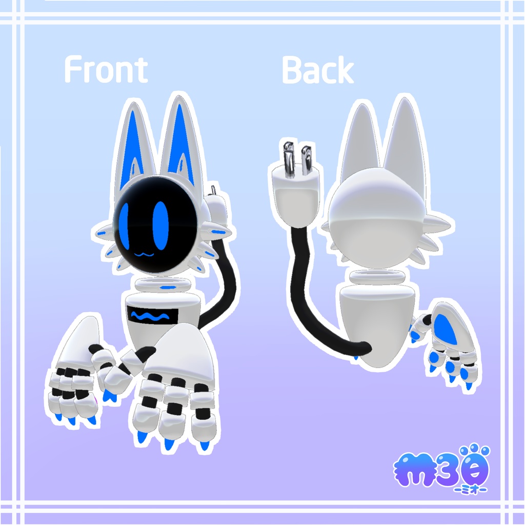 ★発売記念セール中!11月30日まで★オリジナル3Dモデル【Nyandroid-M30(ミオ)】