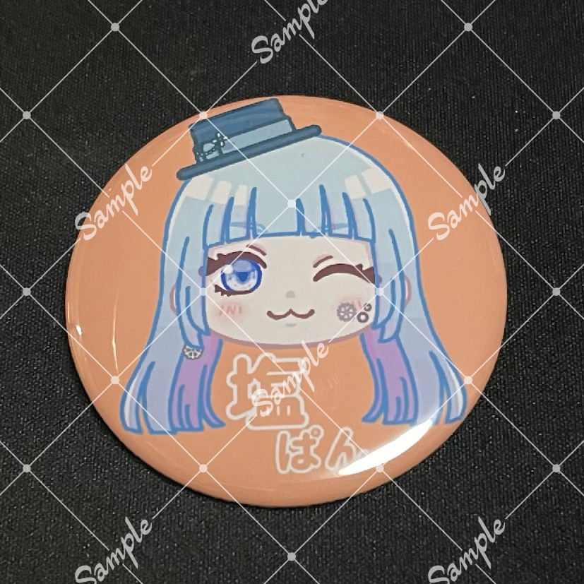 雨ヤドリ 生首缶バッジ(全7種)