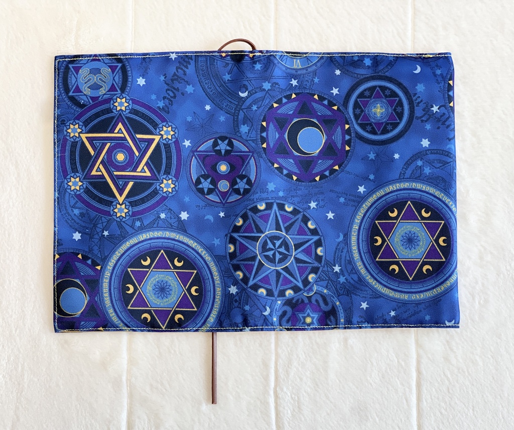 【サイレント・ウィッチイメージ】ブックカバー ブルー×イエロー