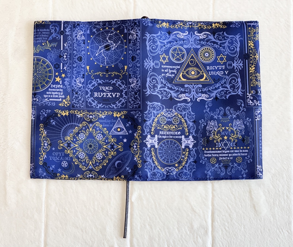 【サイレント・ウィッチイメージ】ブックカバー ブルー×ブルー