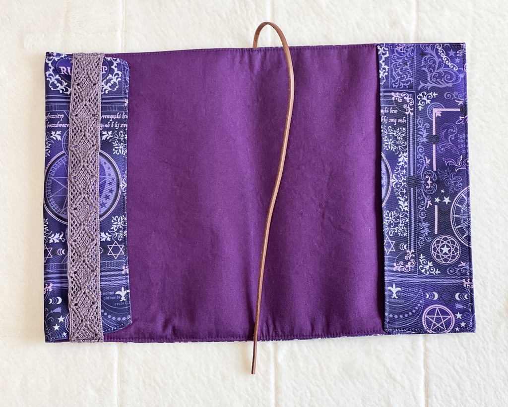 【サイレント・ウィッチイメージ】ブックカバー パープル×パープル