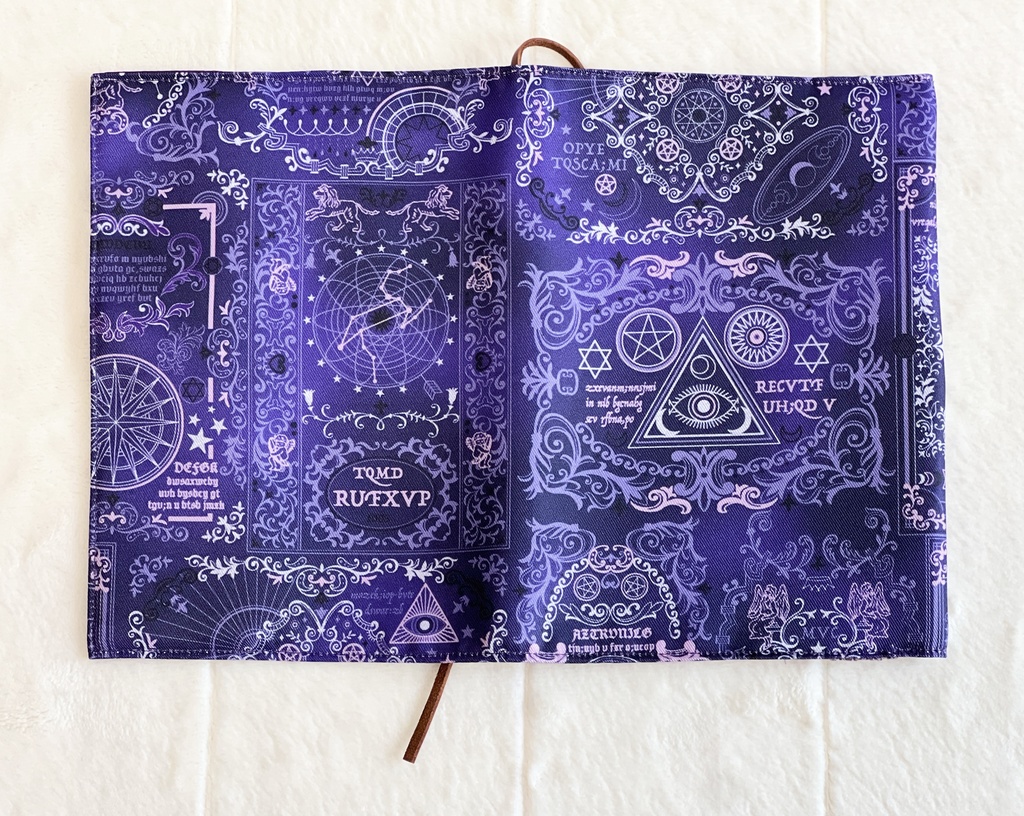 【サイレント・ウィッチイメージ】ブックカバー パープル×パープル