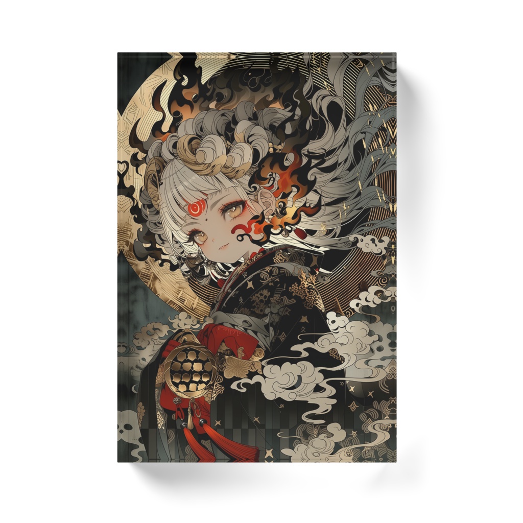 宵桜の和乙女 アクリルブロック其ノ参