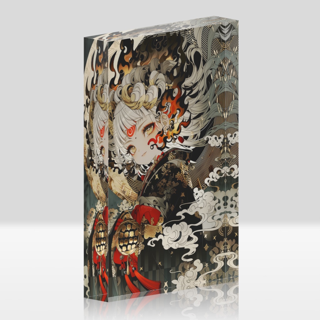 宵桜の和乙女 アクリルブロック其ノ参