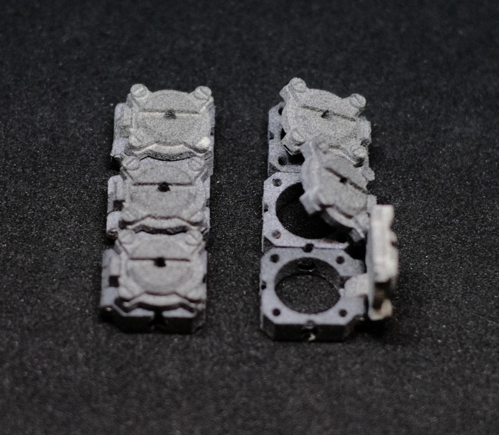 【6個セット】VLSハッチ〔ボルト型〕 (組み立て済・無彩色)