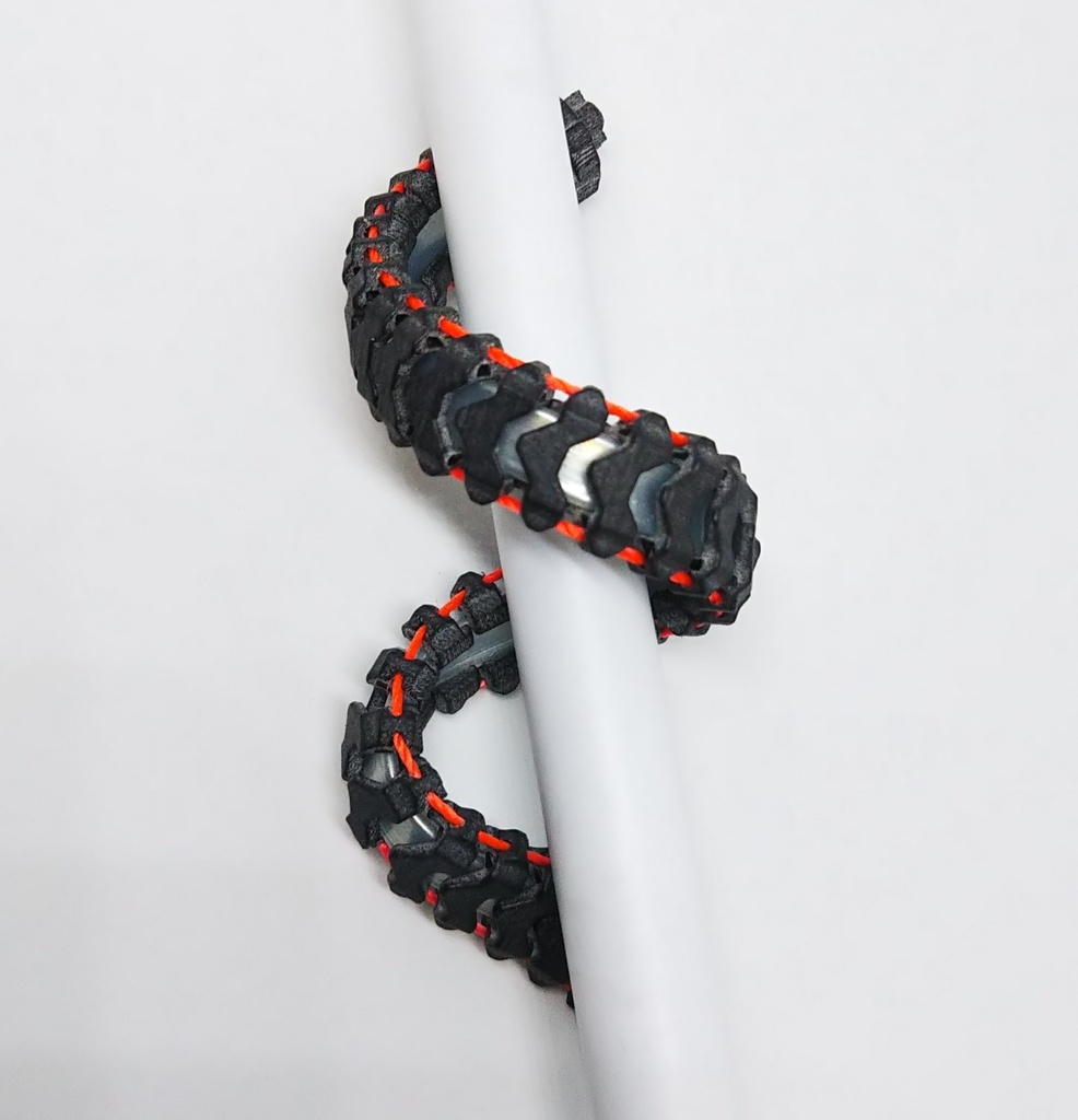 3ｍｍ接続フレキシブル装甲コード　（組み立て済・無彩色）