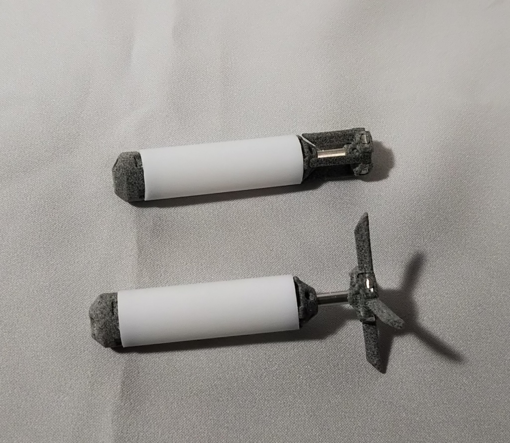 2発セット〔サイトハウンド〕中型ミサイル弾 (組み立て済・無彩色)