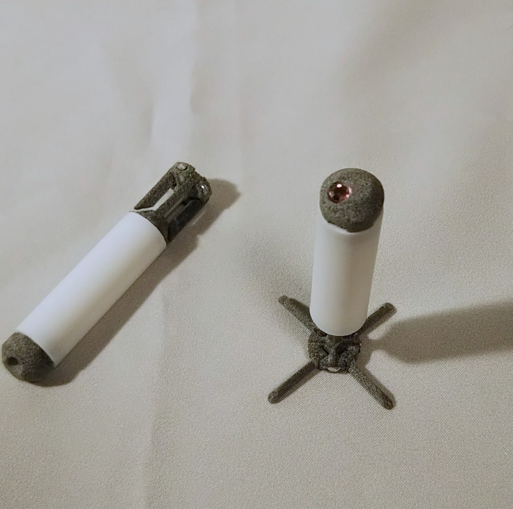 2発セット〔サイトハウンド〕中型ミサイル弾　（組み立て済・無彩色）