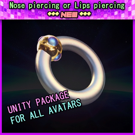 Nose piercing or Lips piercing [All Avatars] Fully Customizable