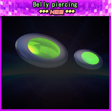 Belly piercing - with Glow Effect - Fully Customizable