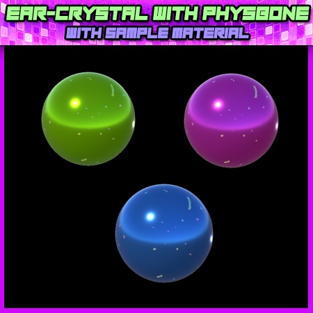 EAR-CRYSTAL WITH PHYSBONES - Material - Crystal Gloss Effect