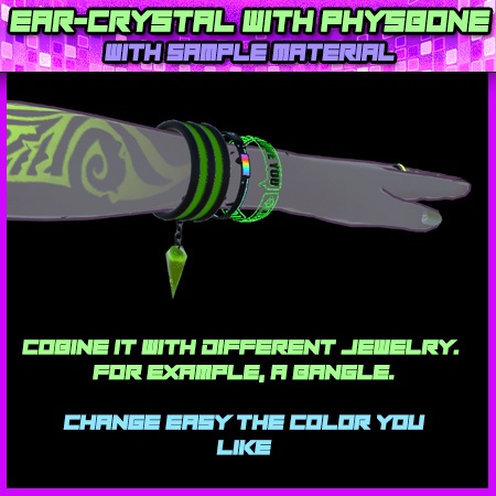 EAR-CRYSTAL WITH PHYSBONES - Material - Crystal Gloss Effect