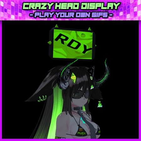 Crazy Head Mount Display - Play your own Gifs