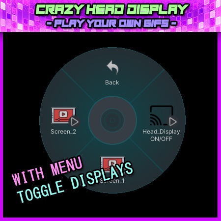 Crazy Head Mount Display - Play your own Gifs
