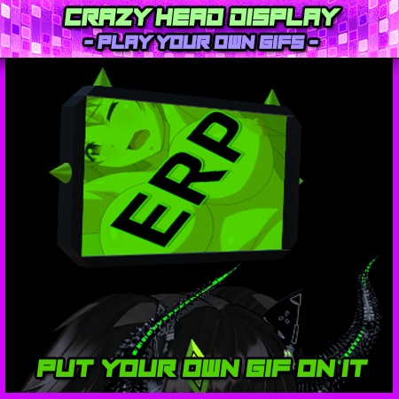 Crazy Head Mount Display - Play your own Gifs