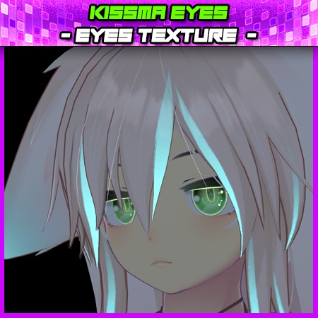 [KissMa] - Eye Texture with Emission Texture [Green]